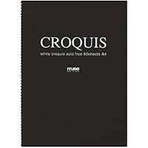 Amazon.co.jp: CROQUIS クロッキーブック ホワイト F8 黒表紙